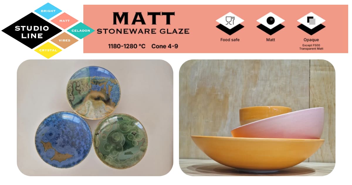 Milton Bridge Matt Stoneware Glazes – Studio Line - Cromartie